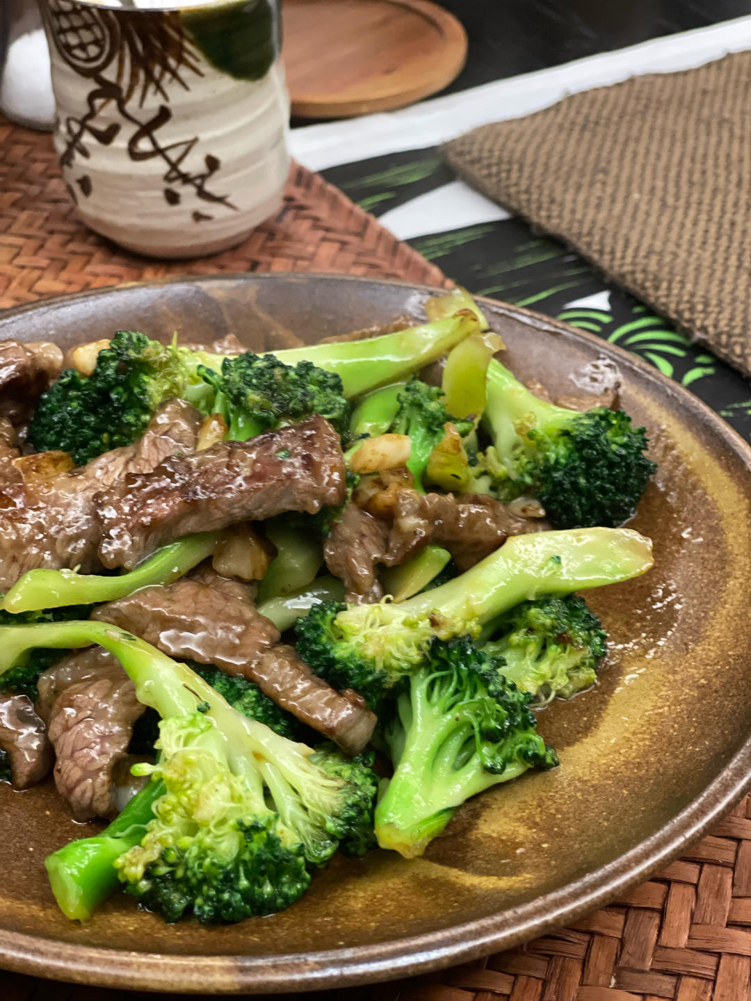 西蓝花炒肉片