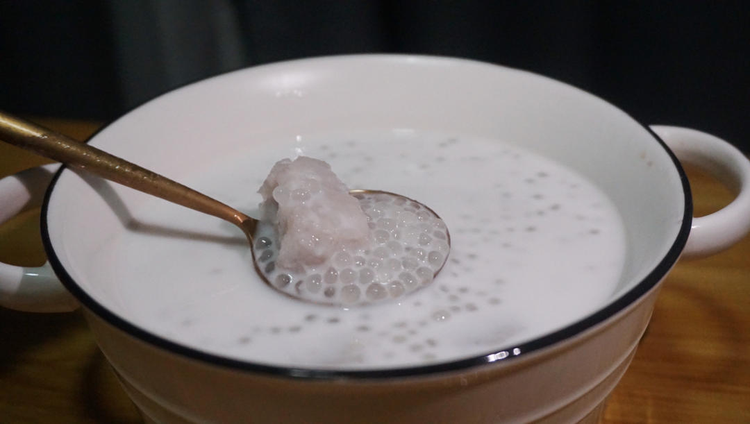 椰香香芋西米露