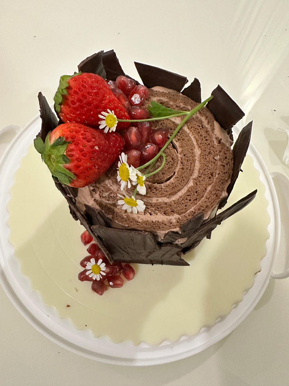 【圣诞树桩蛋糕】