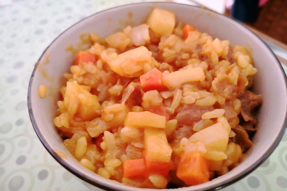 减脂三餐·电饭煲 | 苹果酸奶咖喱鸡