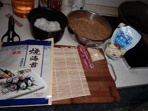 海苔芝麻寿司的做法 步骤1