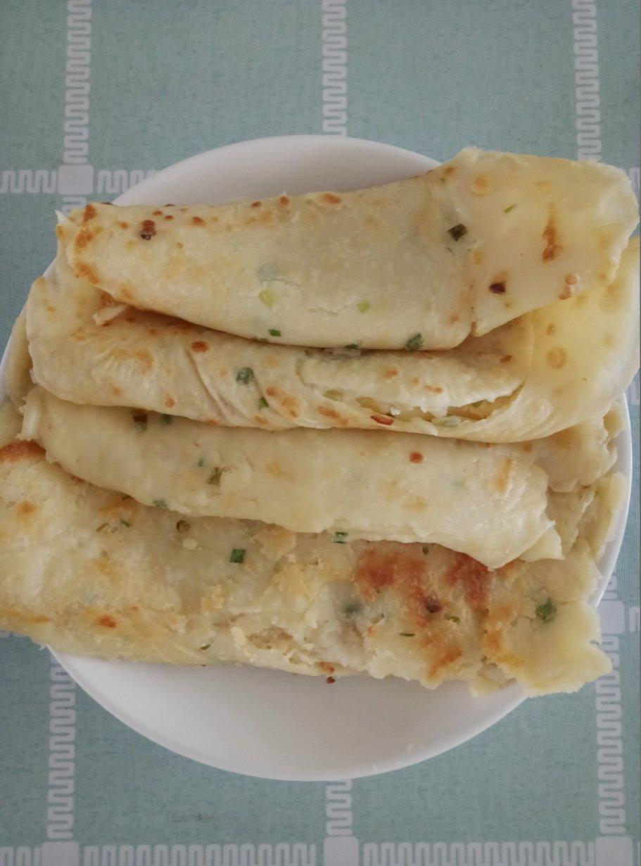 外酥里嫩的葱花油饼
