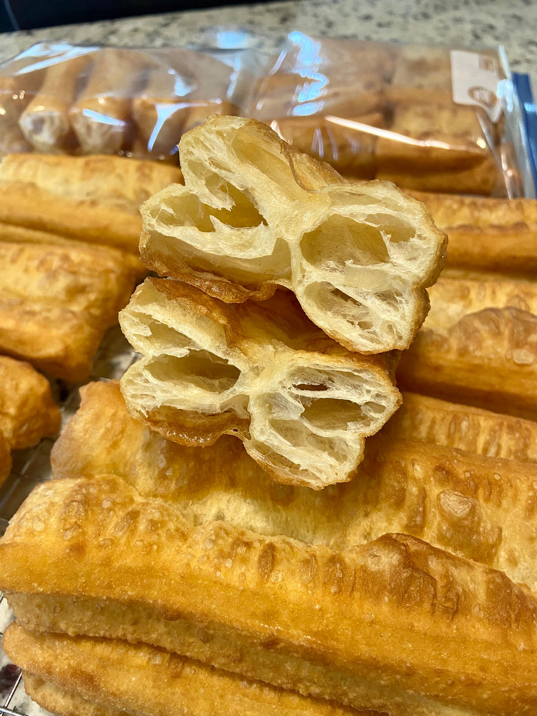 空心酥脆油条