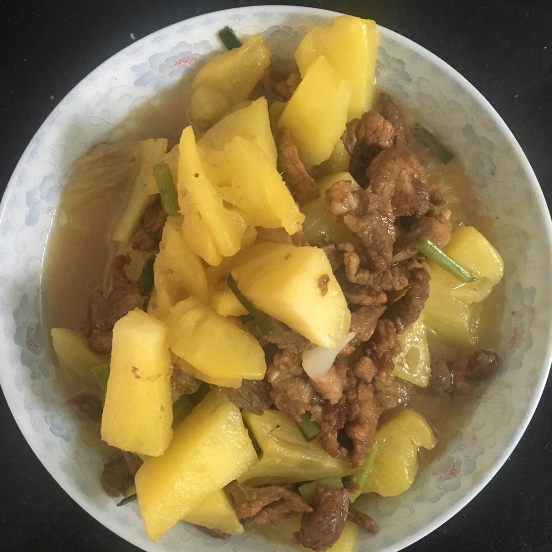 菠萝烧肉