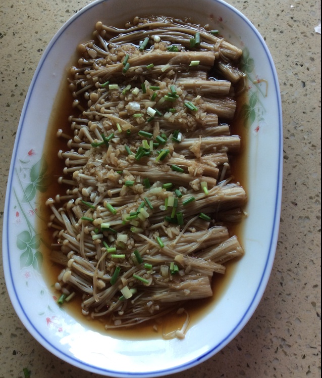 蒜蓉蒸金针菇