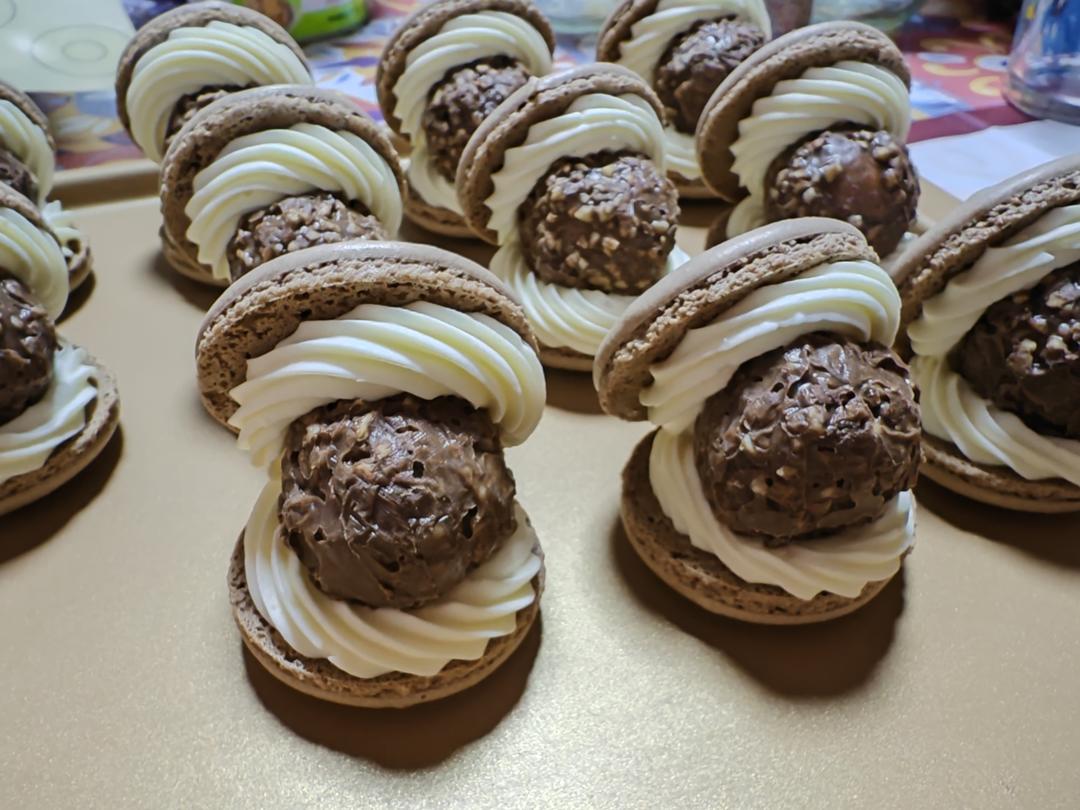 【可可费列罗马卡龙】韩式马卡龙超细致教学