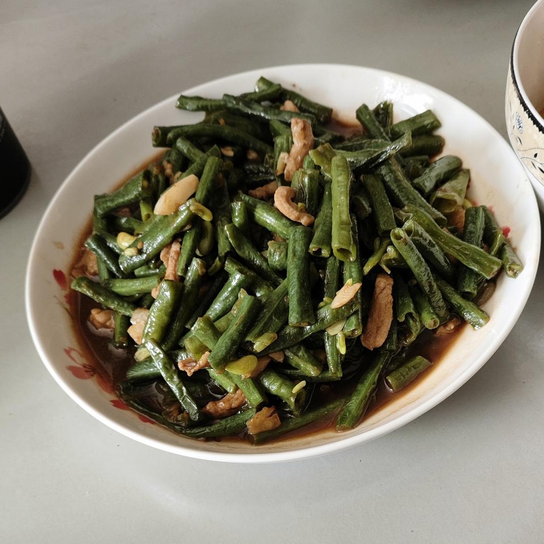 豆角炒肉丝