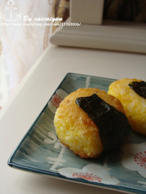 芝士蛋煎饭团
