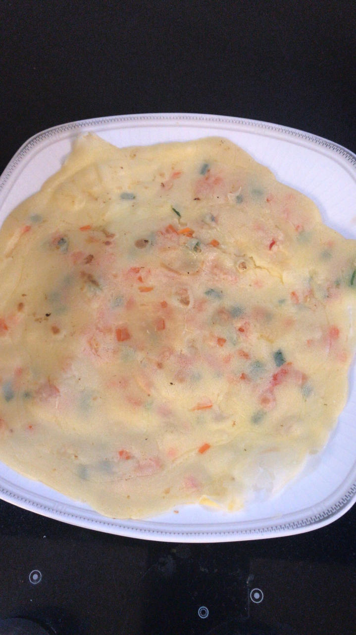 简单快手蔬菜鸡蛋煎饼