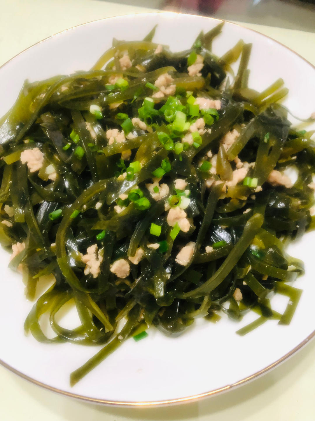 肉末炒海带丝