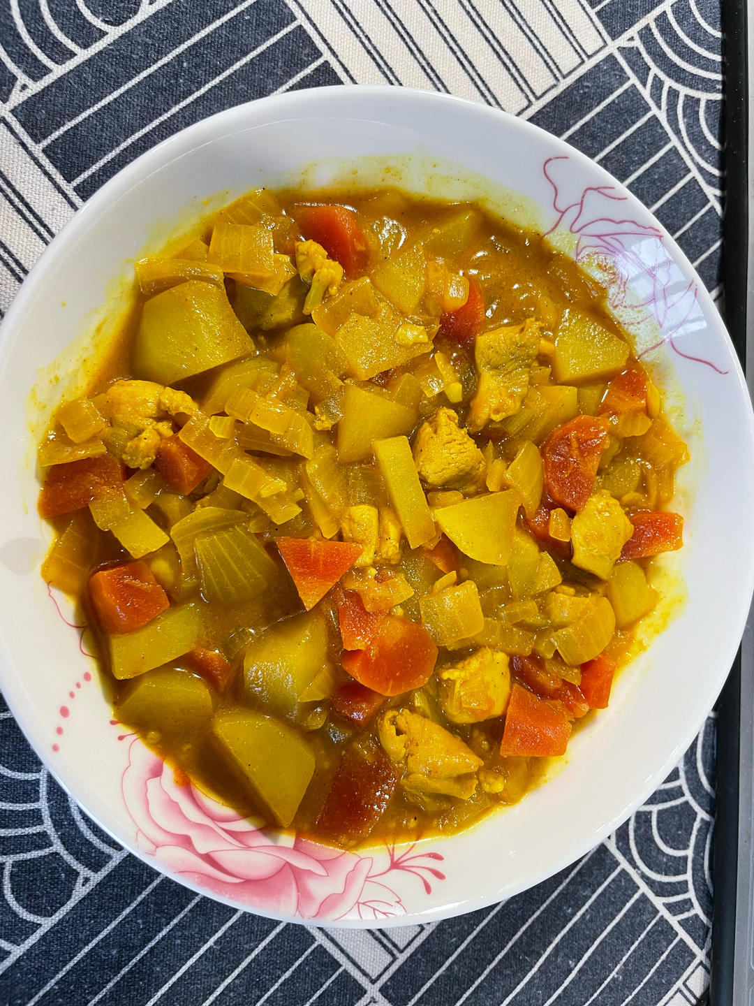 用咖喱粉做低脂咖喱