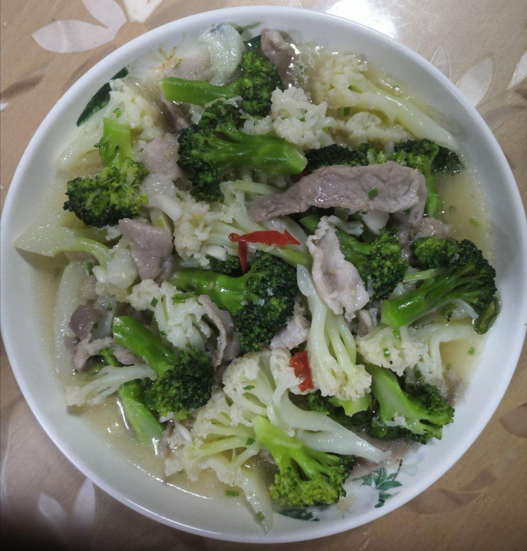花菜炒肉片