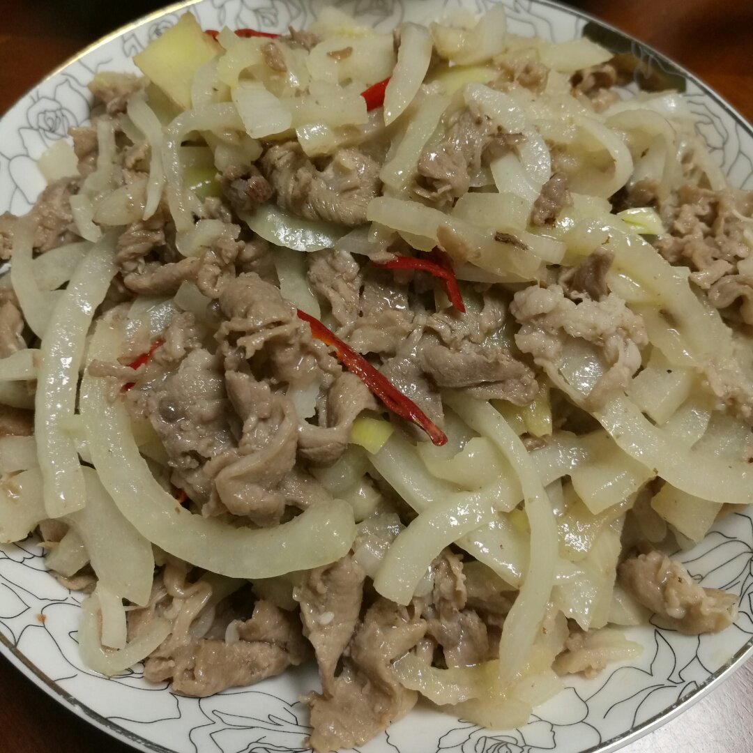 洋葱孜然羊肉片