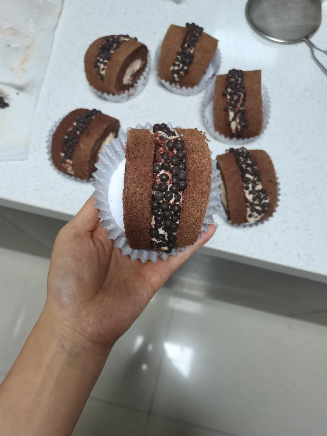 🍫双倍浓郁｜巧克力蛋糕卷｜卷不裂｜不消泡｜脏脏小贝