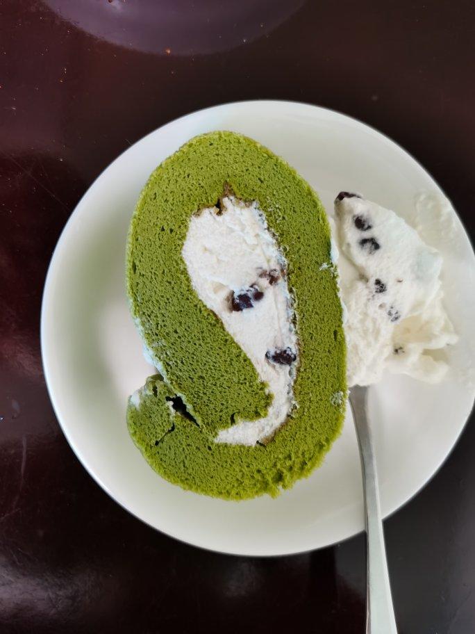 🌀超治愈｜小清新｜抹茶蛋糕卷｜卷不裂｜柔软细腻