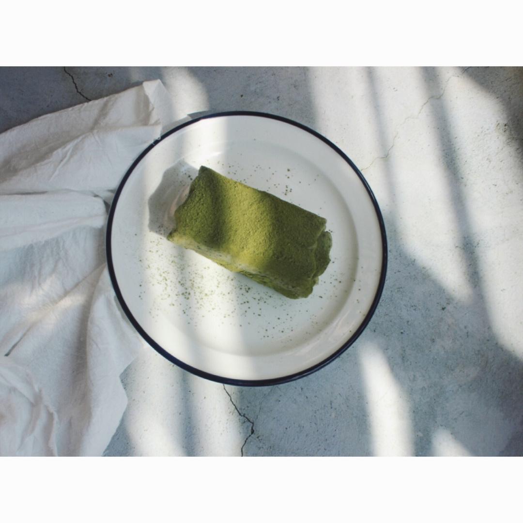 网红食谱│抹茶毛巾卷