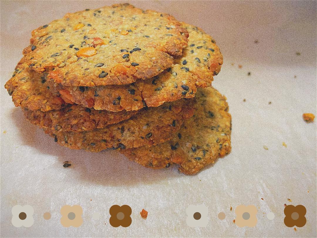 高纤饱腹坚果麦片饼的做法