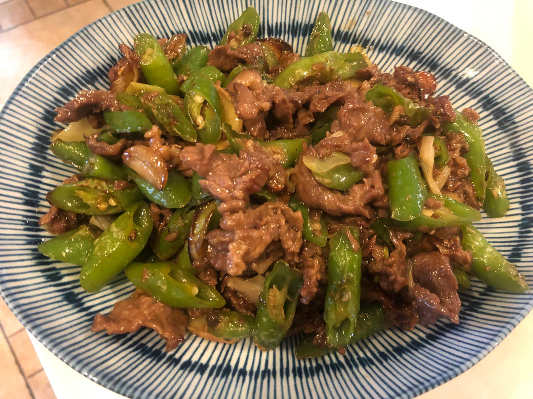 尖椒牛肉片