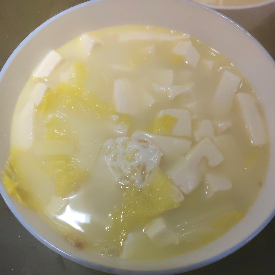 白菜豆腐汤
