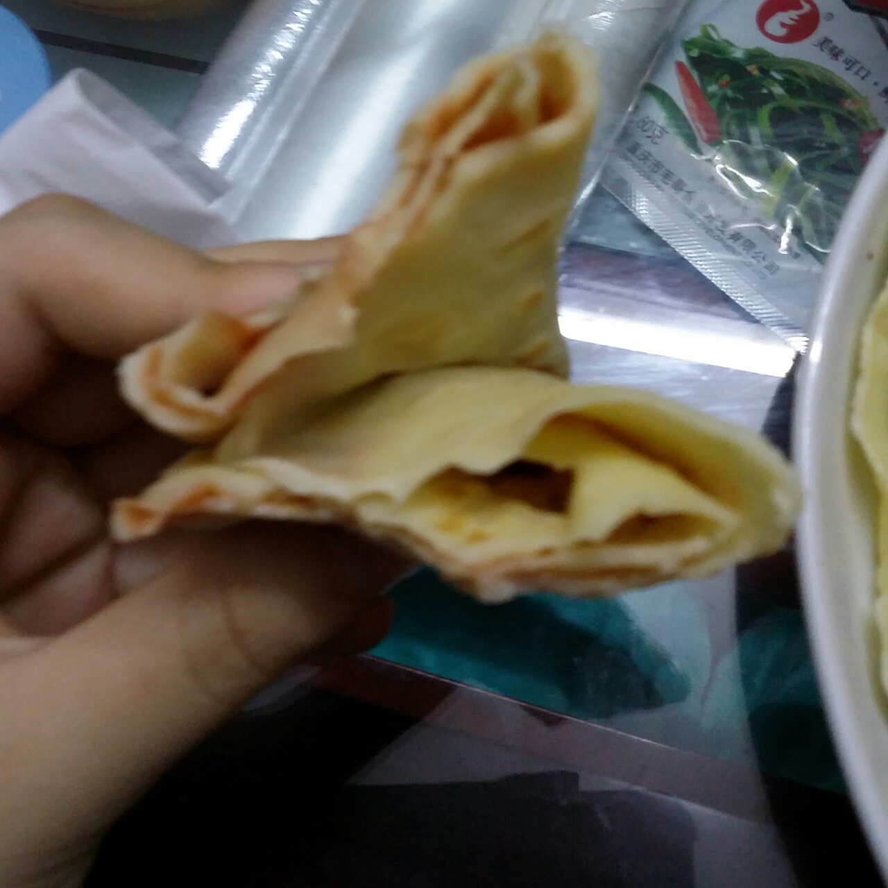 韭菜鸡蛋煎饼