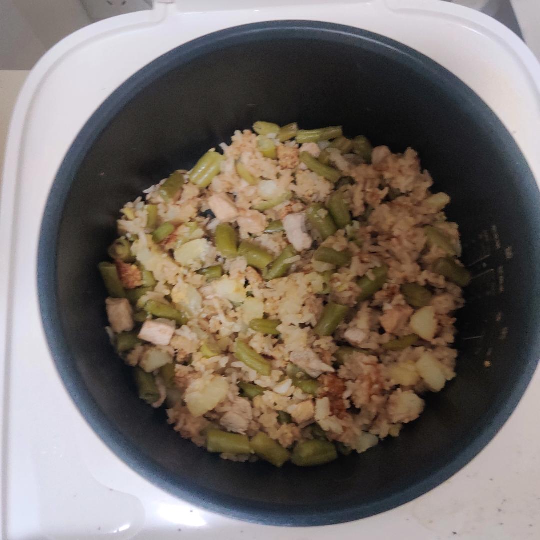 童年回忆-妈妈牌豆角饭