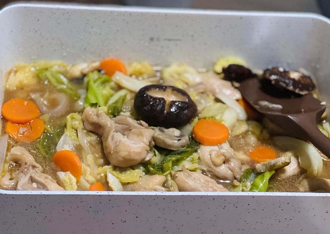 （自用转载）无水鸡肉蔬菜锅