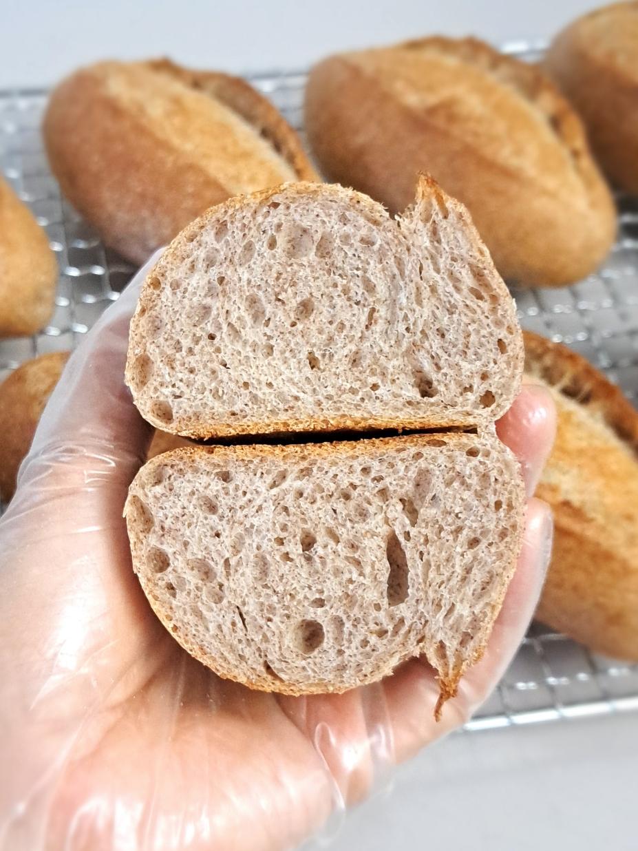 口感非常好的50%全麦主食餐包