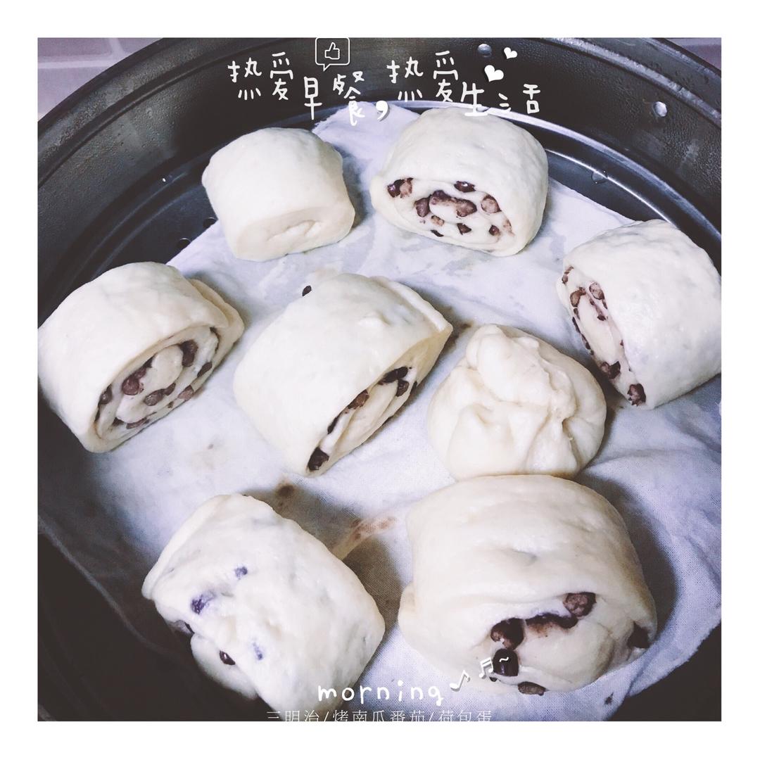 牛奶蜜豆馒头