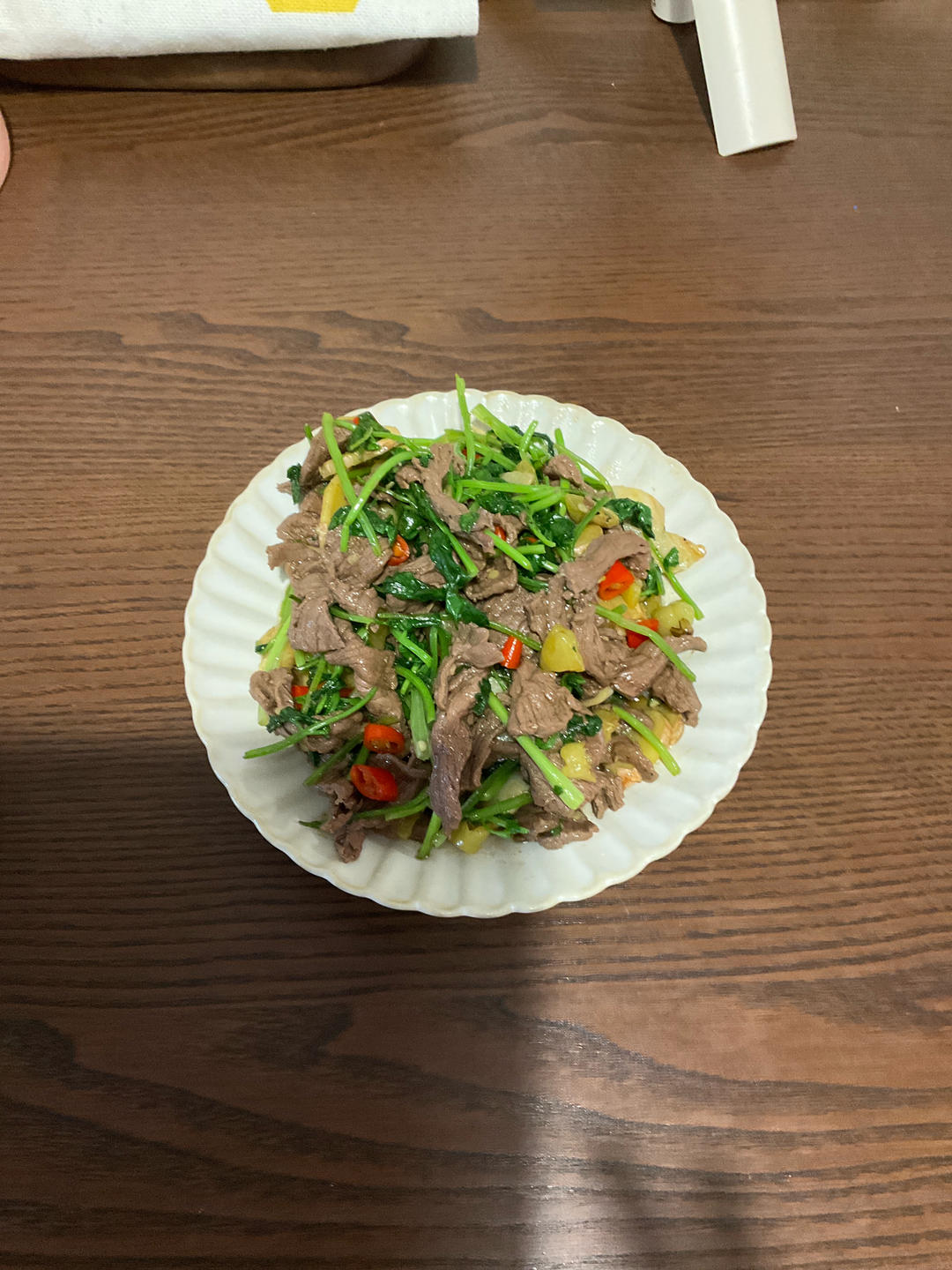 小炒黄牛肉