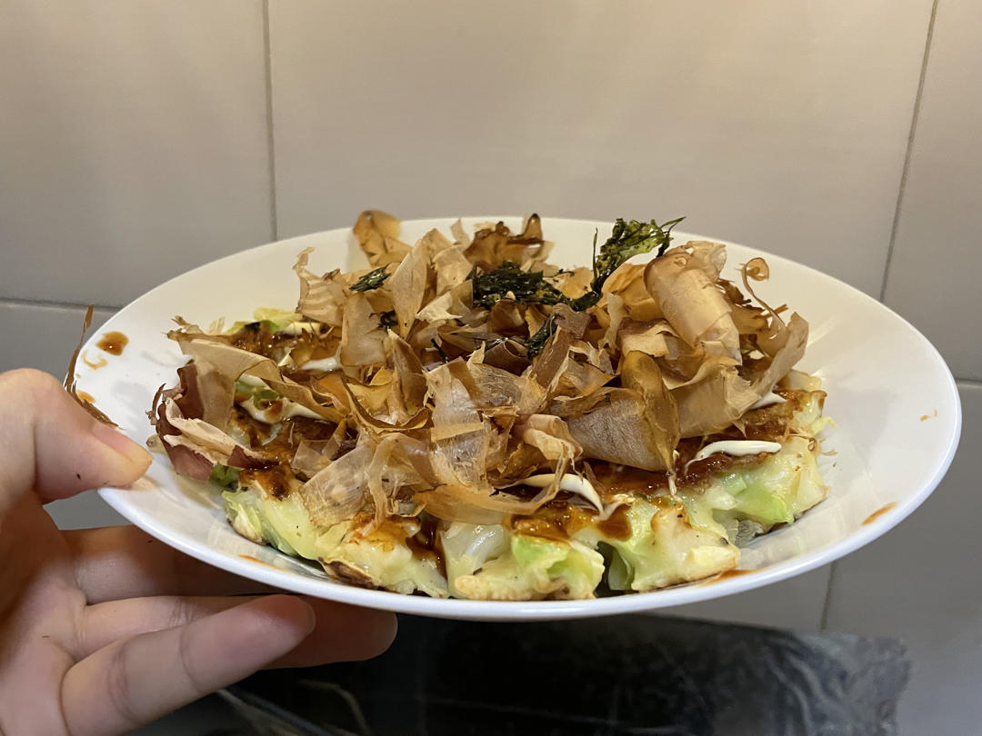 日式大阪烧(详细教程get✅喜欢啥就加点啥😋多重口感共同造就了这个大阪烧～🤗）