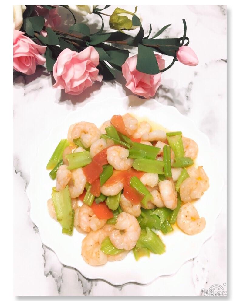 西芹炒虾仁