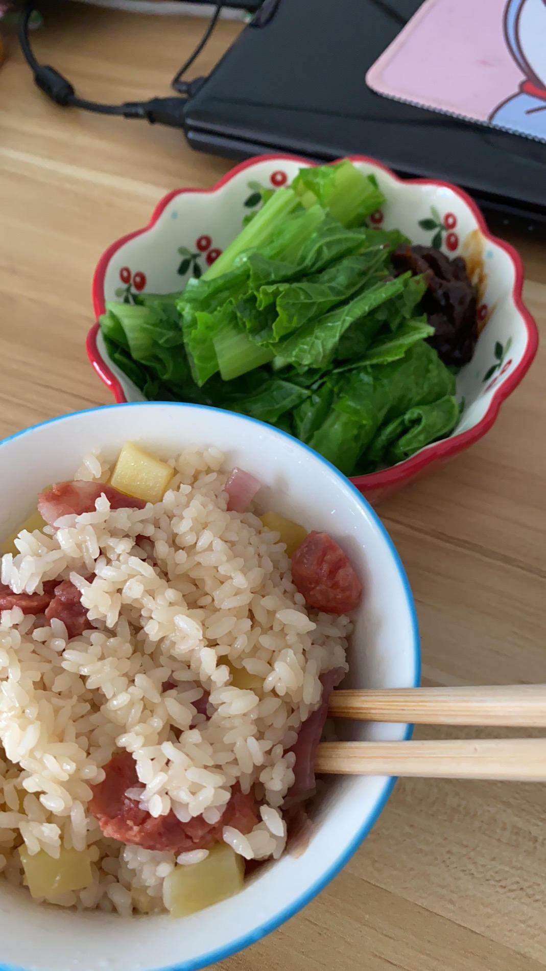 广式香肠焖饭（懒人饭）