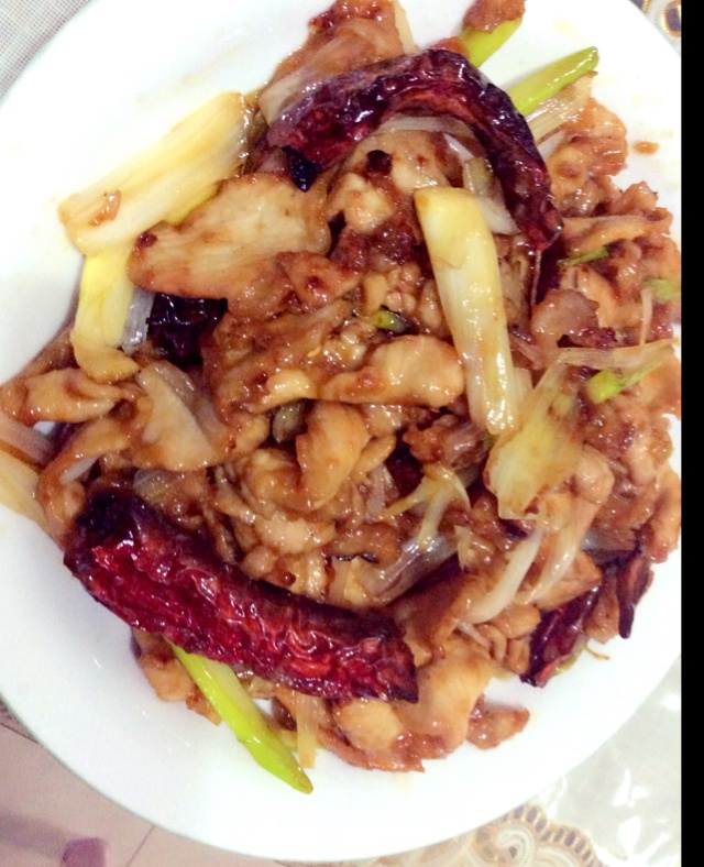 胡萝卜青椒炒肉片
