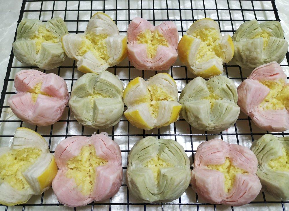 花开富贵之四种口味的椰蓉开口酥