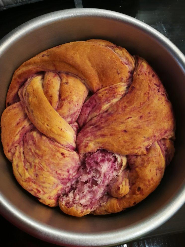 紫薯手撕面包（无需揉出膜）