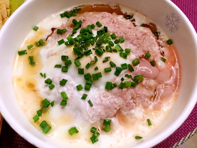 肉饼蒸蛋