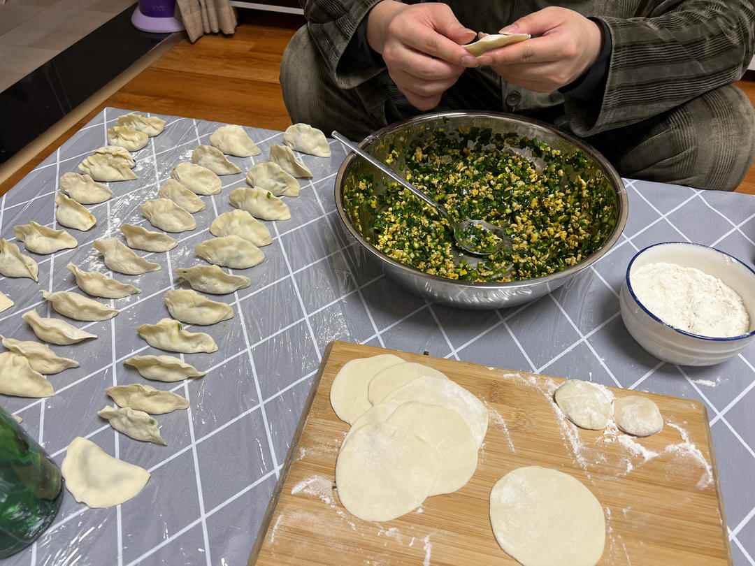 经典的韭菜鸡蛋馅儿饺子 怎么吃都不会腻