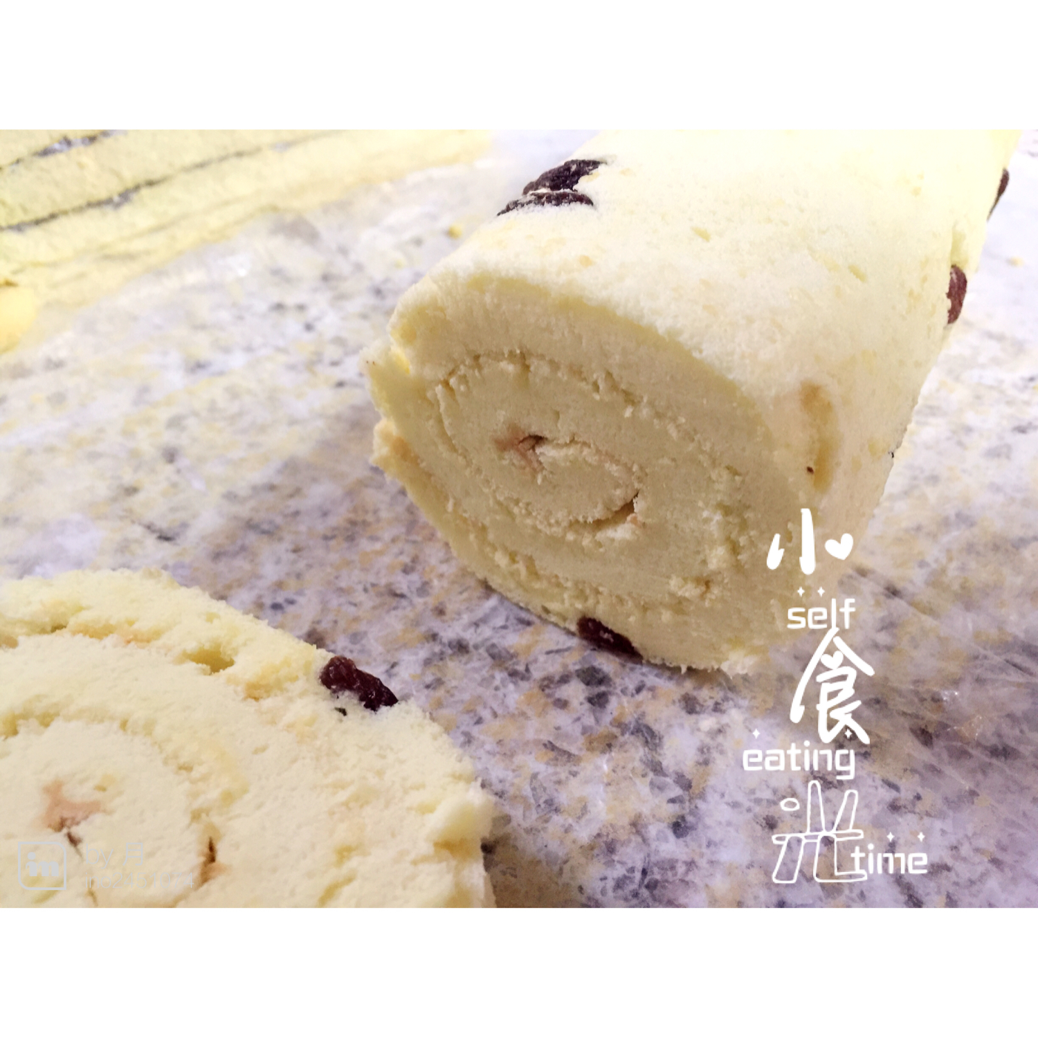 葡萄干蛋糕卷