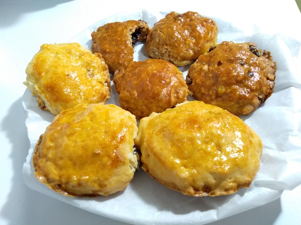 #万能的面包机#低糖低油杏仁(粉)司康/黑糖司康