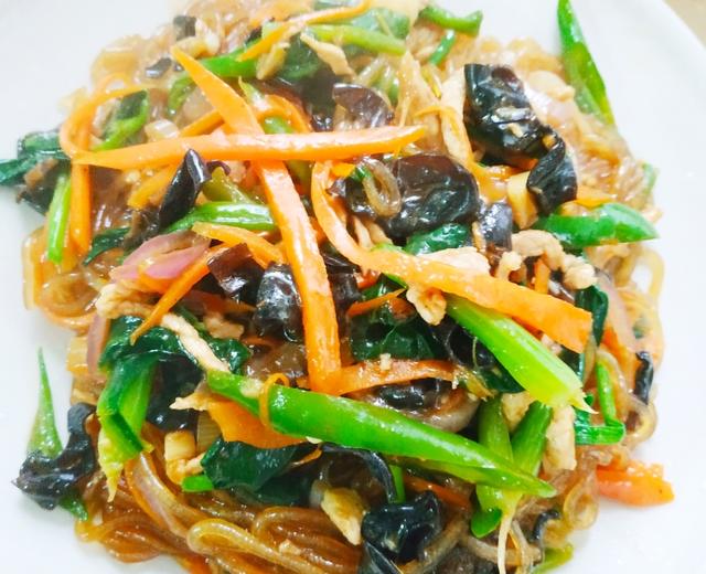 韩国炒杂菜随意版的做法