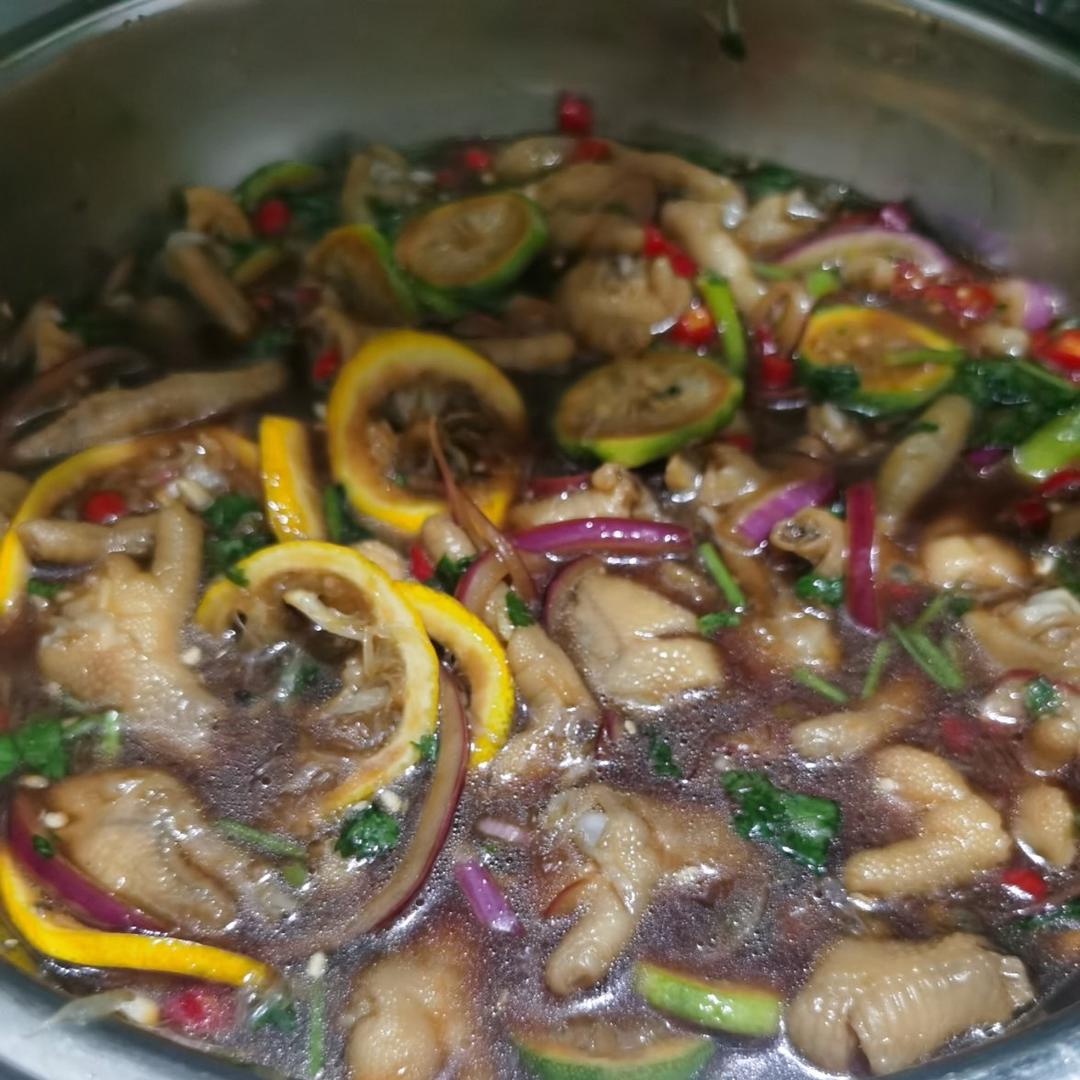 🍋柠檬百香果🌶️酸辣网红鸡爪
