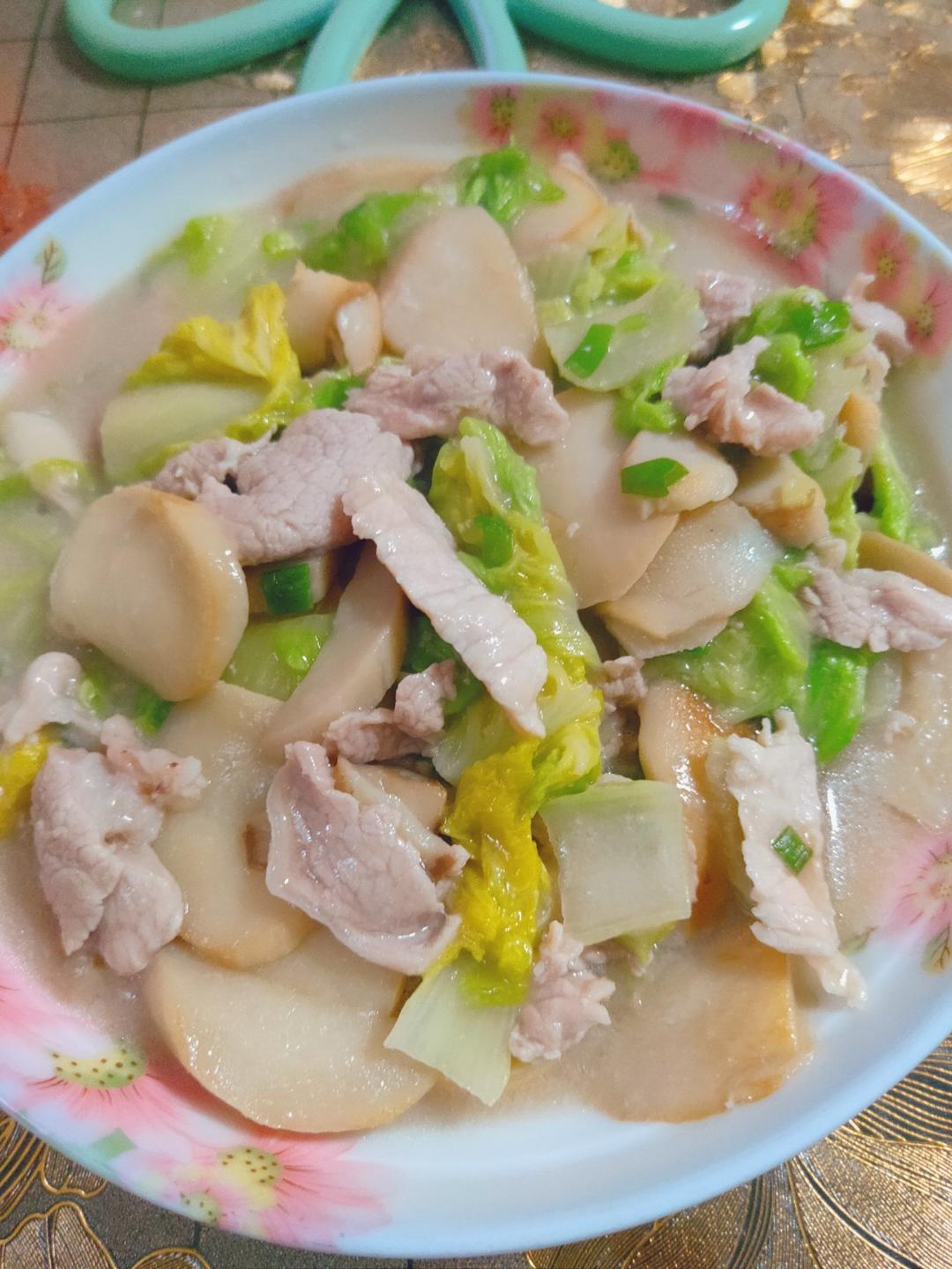 减肥快手菜—杏鲍菇炒白菜