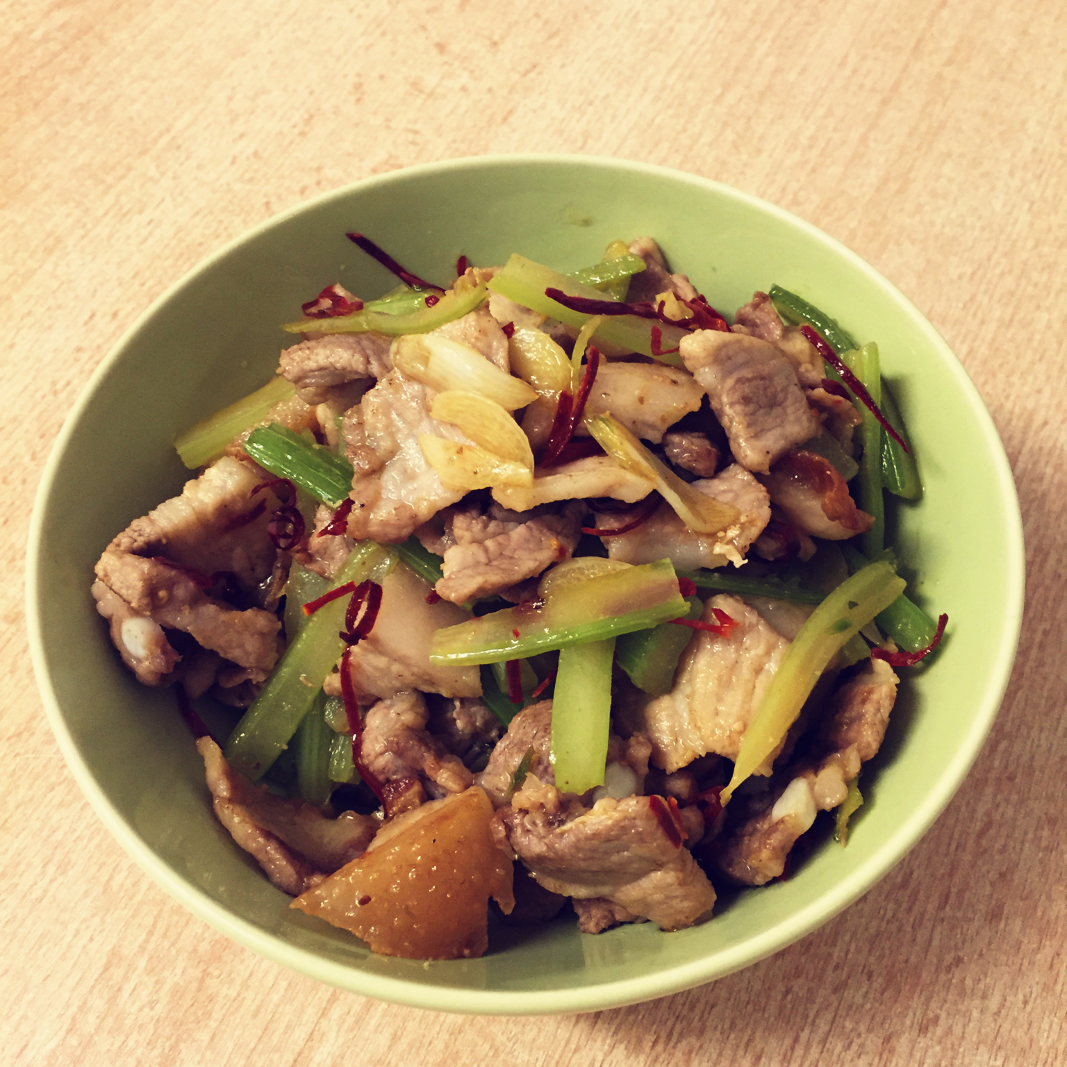 芹菜炒肉