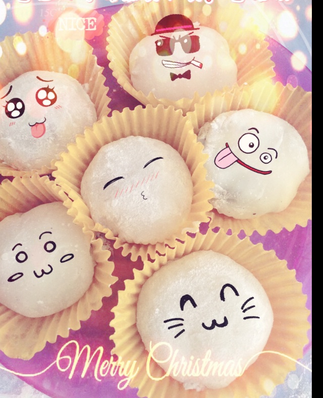 腹黑白胖子——奥利奥雪媚娘