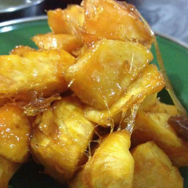 家常菜 拔丝地瓜 斯_大林做的拔丝地瓜 赞 黄壤地瓜,绵白糖,花生油