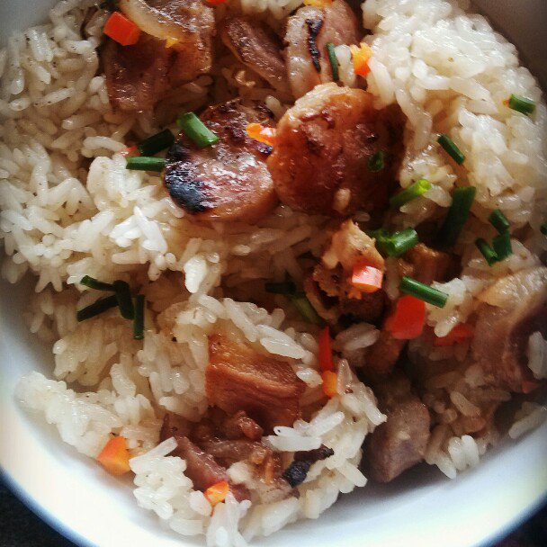 家庭版简单腊味饭