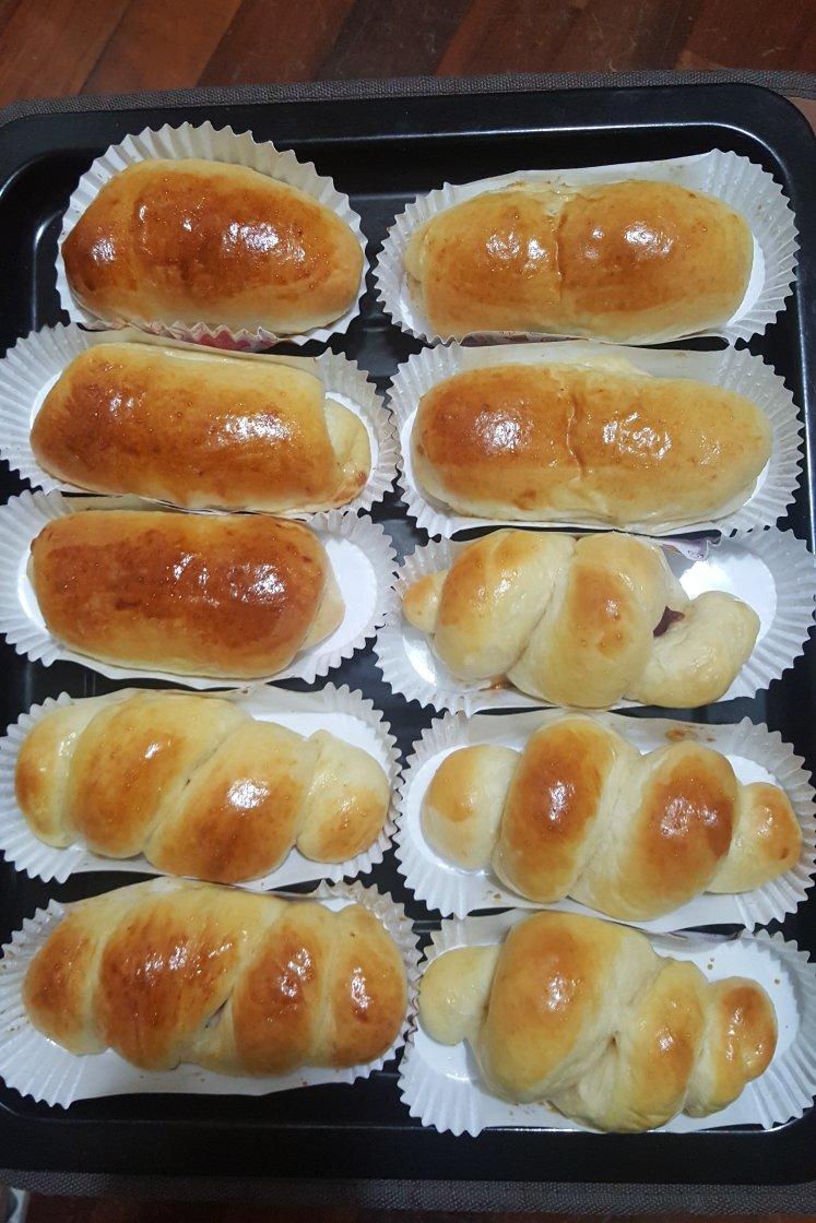 培根卷面包