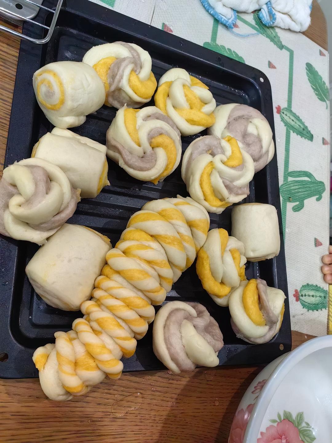 红薯双色刀切馒头