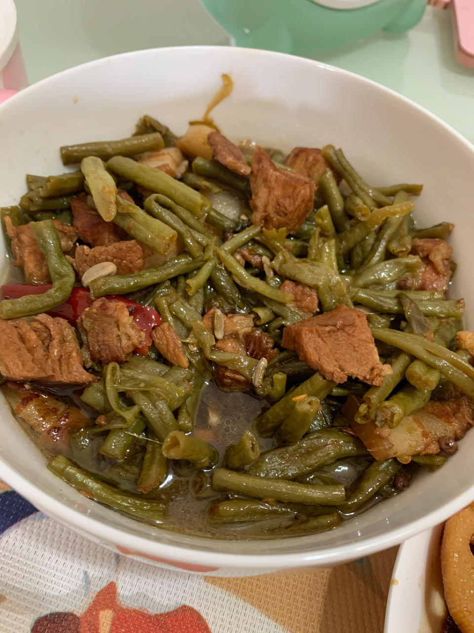 红烧肉炖豆角（绝对下饭）