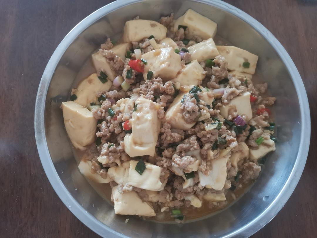 肉末嫩豆腐｜嫩滑口感爽口！这道快手菜超级下饭！！（减脂少油版）